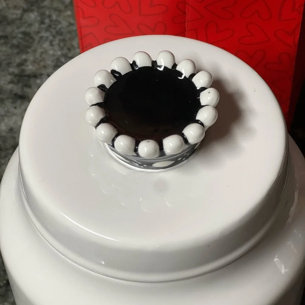 Rae Dunn White 'Good Dog' Treat Jar with Crown Lid